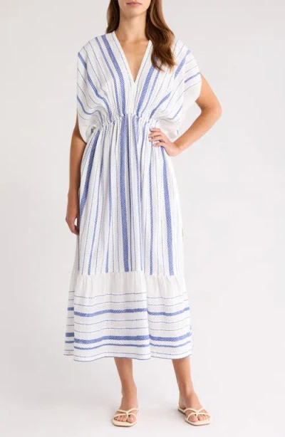 Lemlem Leila Embroidered Cotton Blend Cover-up Sundress In White