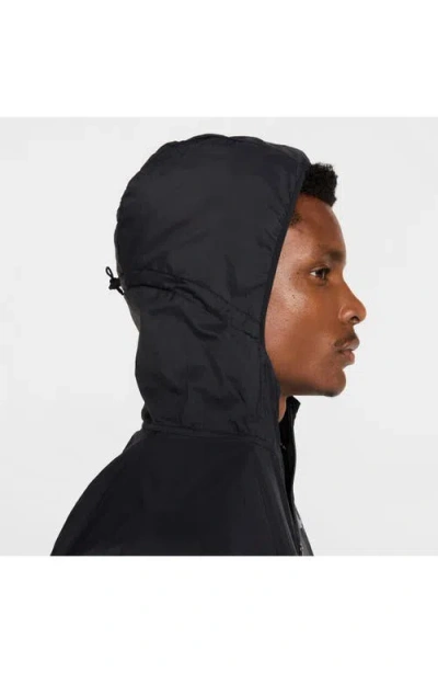 Nike Stride Dri-fit Uv Hooded Running Jacket In Black