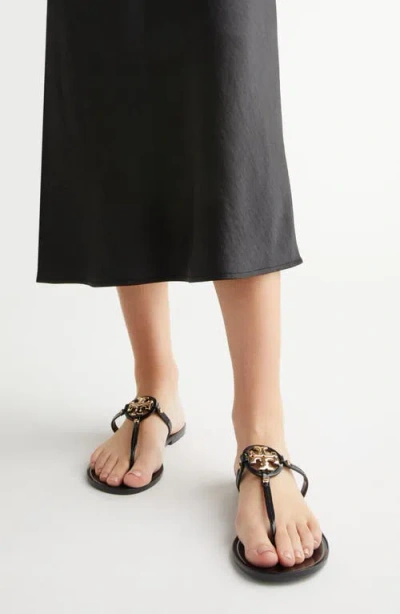 Tory Burch Mini Miller Jelly Thong Sandal In Black