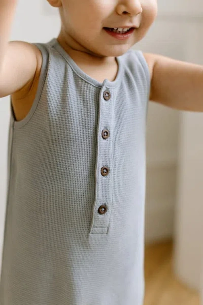 Colored Organics Wade Organic Waffle Tank Romper
