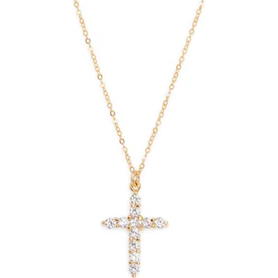 Set & Stones Asher Cross Necklace In Gold