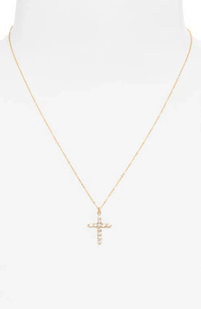 Set & Stones Asher Cross Necklace In Gold