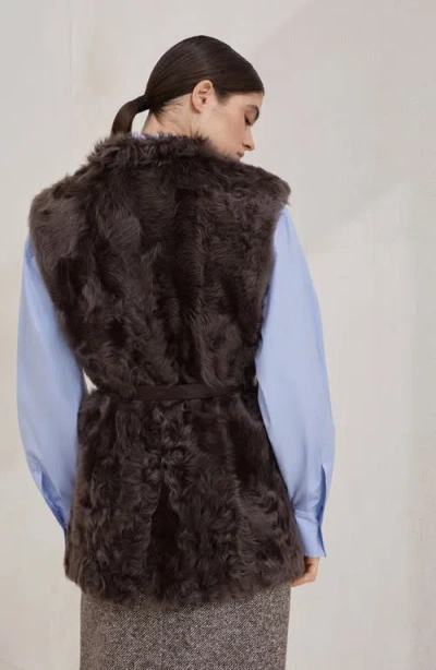 Brunello Cucinelli Shearling Belted Vest