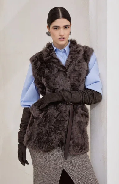 Brunello Cucinelli Shearling Belted Vest