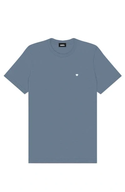 Dalix Mens Lil Heart Midweight Cotton Tee