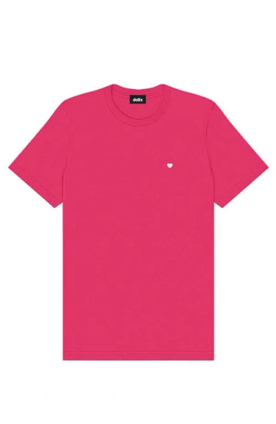 Dalix Mens Lil Heart Midweight Cotton Tee