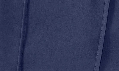 Cece Tie Neck Flutter Sleeve Top In Blue