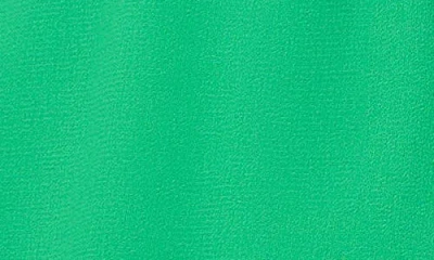 Cece Double Flutter Short Sleeve Top In Green