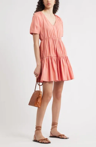 Nordstrom Tiered Minidress In Pink