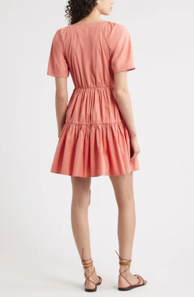 Nordstrom Tiered Minidress In Pink