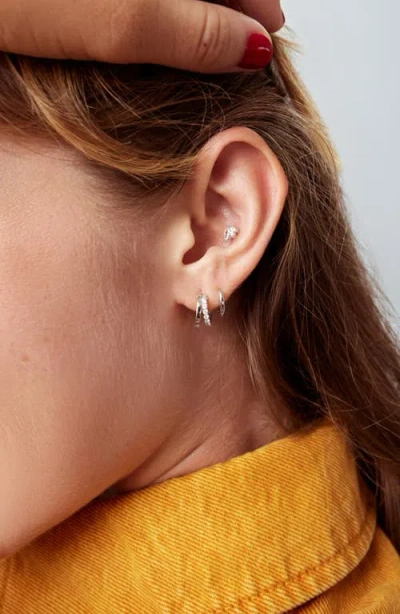 Ana Luisa Toda Double Hoop Earrings In Metallic