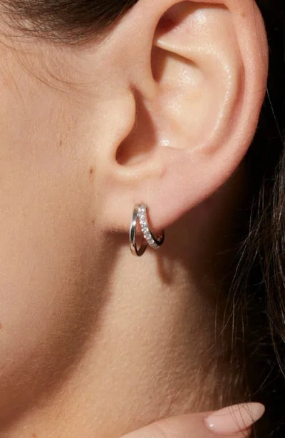 Ana Luisa Toda Double Hoop Earrings In Metallic