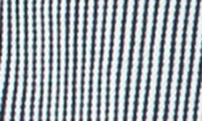 Liverpool Los Angeles Stripe Cotton Blend Crop Jacket In Gray