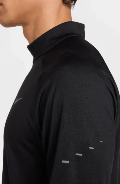 Nike Dri-fit Stride Half Zip Running Top In Black