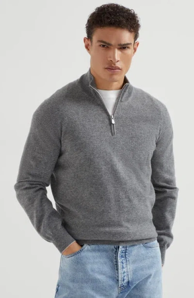 Brunello Cucinelli Cashmere Sweater In Gray