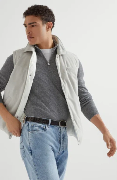 Brunello Cucinelli Cashmere Sweater In Gray
