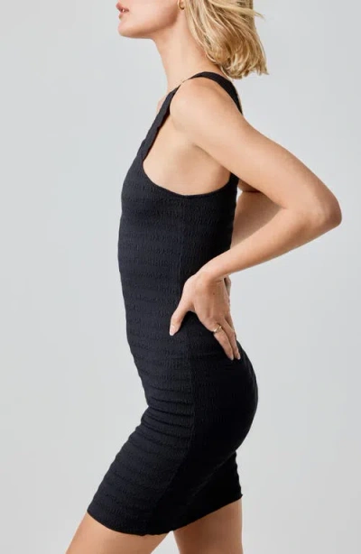 Florence By Mills Seersucker Minidress In Black