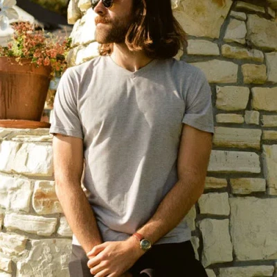 Myles Apparel Everyday Tee With V-neck