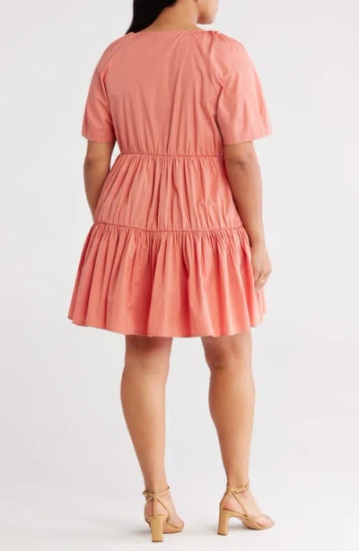 Nordstrom Tiered Minidress In Pink