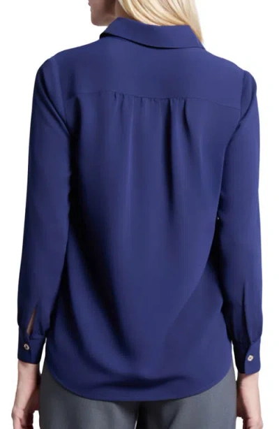 Jones New York Side Button Popover Tunic Top