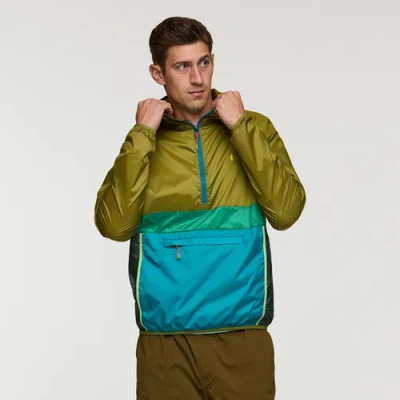 Cotopaxi Teca Half-zip Windbreaker In Green