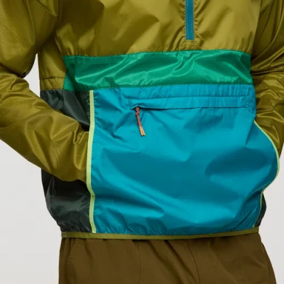 Cotopaxi Teca Half-zip Windbreaker In Green