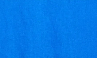 Tommy Bahama Two Palms Double Ruffle Linen Dress In Blue