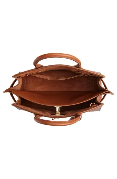 Ferragamo Medium Studio North-west Leather Top Handle Bag