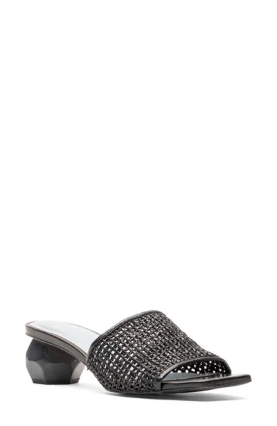 Frances Valentine Raffia Block Heel Sandal