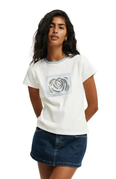 Cotton On Lcn Baby Graphic Tee In White