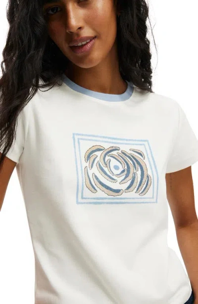 Cotton On Lcn Baby Graphic Tee In White