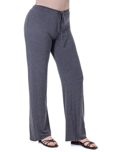 24seven Comfort Apparel Comfortable Drawstring Lounge Pants In Blue