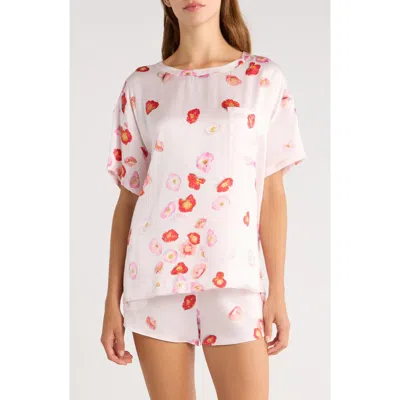 Lunya Washable Silk Tee Short Pajamas In White