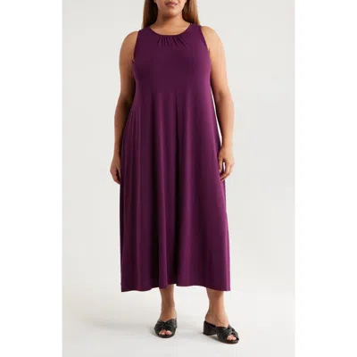Eileen Fisher Sleeveless Maxi Dress In Purple