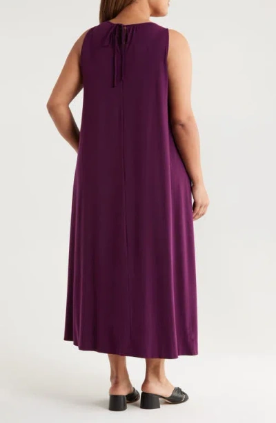 Eileen Fisher Sleeveless Maxi Dress In Purple