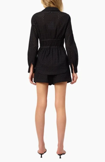 Cami Nyc Stefania Eyelet Shirt In Black