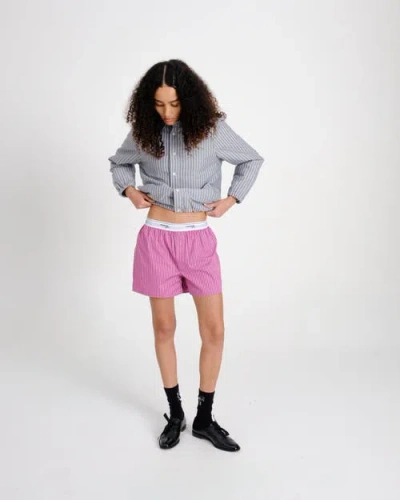 Hommegirls Shirt Bomber Jacket In Blue
