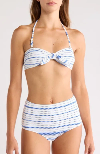 Lemlem Ava Bandeau Bikini Top In White
