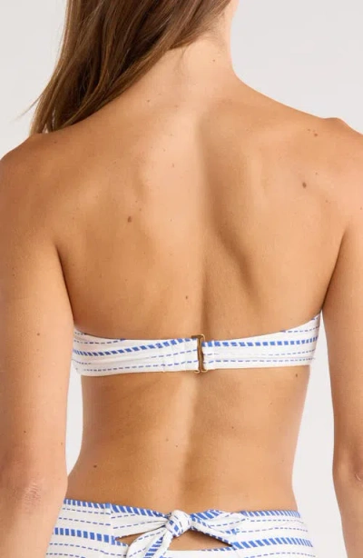 Lemlem Ava Bandeau Bikini Top In White