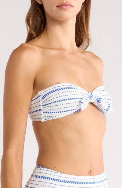 Lemlem Ava Bandeau Bikini Top In White