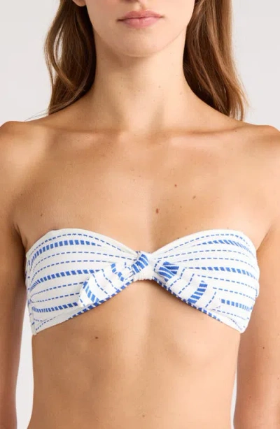 Lemlem Ava Bandeau Bikini Top In White