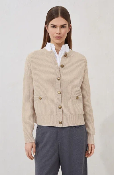 Brunello Cucinelli English Ribbed-knit Button-up Cardigan