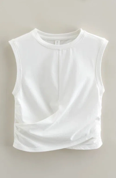 Zella Girl Kids' Twist Front T-shirt In White