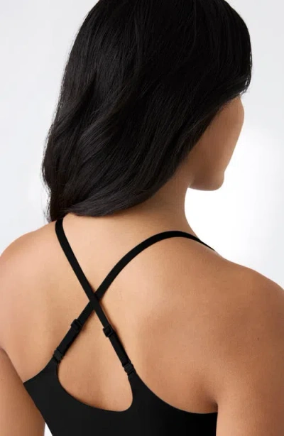 True & Co. True Body Boost Lace Racerback Bodysuit In Black
