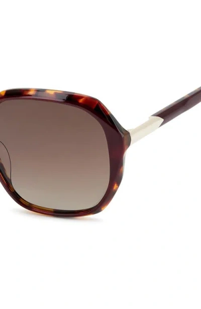 Fossil 54mm Gradient Rectangular Sunglasses