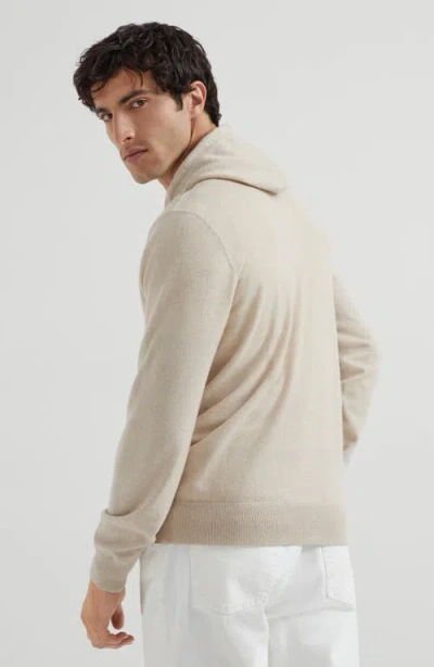 Brunello Cucinelli Sweatshirt-style Cardigan In Neutral