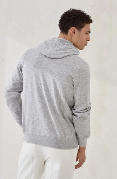 Brunello Cucinelli Sweatshirt-style Cardigan In Gray