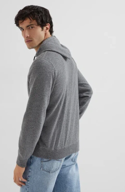 Brunello Cucinelli Sweatshirt-style Cardigan In Gray