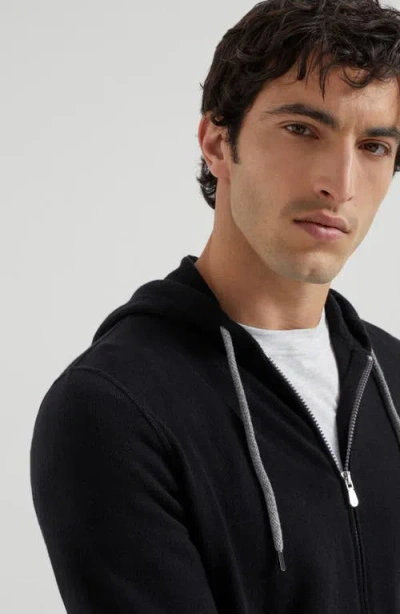 Brunello Cucinelli Sweatshirt-style Cardigan In Black