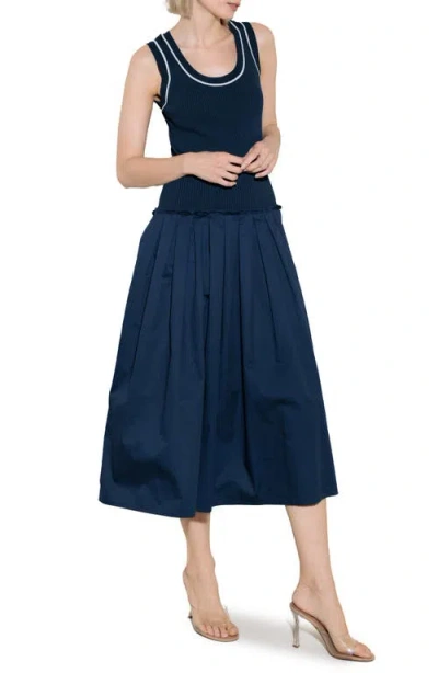 Freemarket Mixed Media A-line Dress
